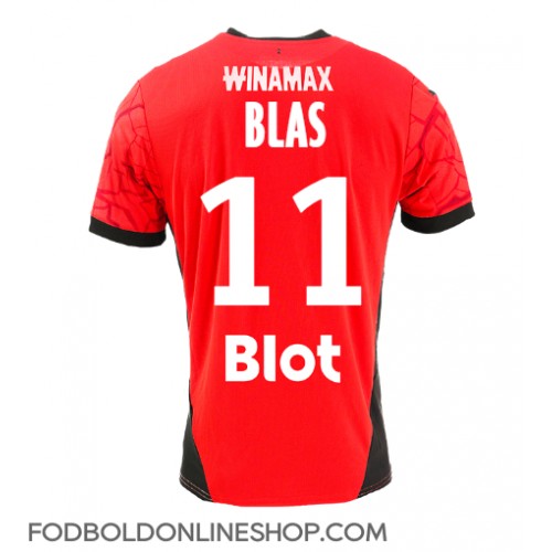 Stade Rennais Ludovic Blas #11 Hjemmebanetrøje 2024-25 Kortærmet